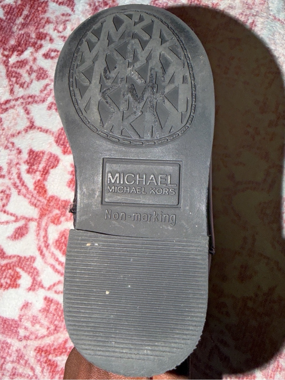 Michael Kors Black Rubber Sole Boots with MK Logo - Picture 2 of 4